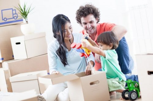 Family packing for international removals