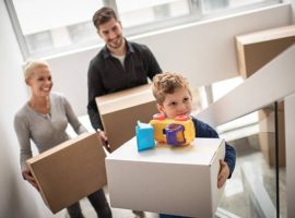 Family moving house