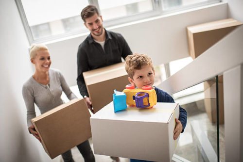 Family moving house