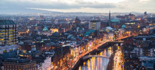 Dublin at night; removals Dublin