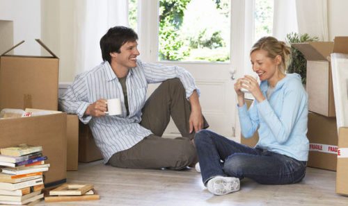 Couple moving house; moving companies