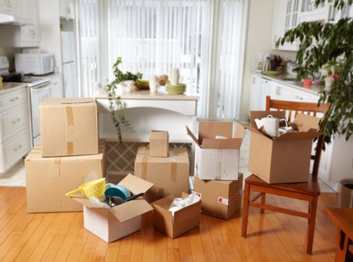 Moving boxes provided by moving companies