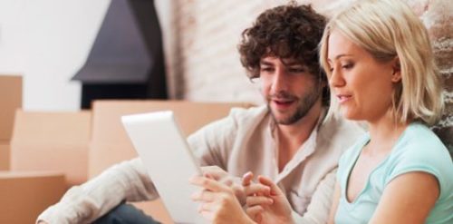 Using a tablet to find relocation expenses