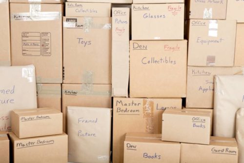 Cardboard boxes are one of many types of packing supplies