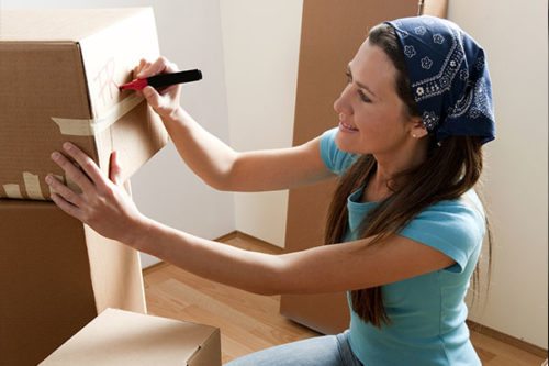 Labelling your packing supplies is important for staying organised while moving house.