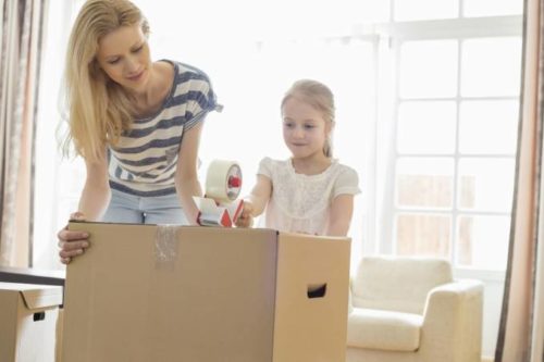 Packing and moving with children