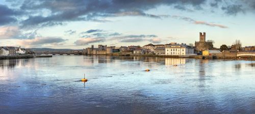 Limerick at dusk - man with a van Limerick