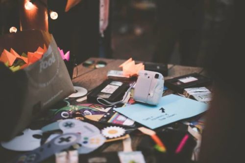 Clutter on a desk